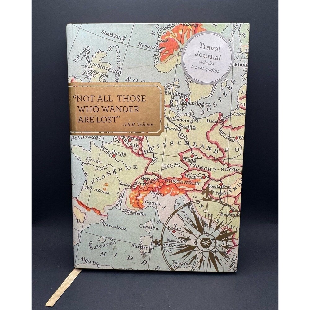 ECCOLO Word Traveler Hardcover Travel Wander Journal New (Bx 7)